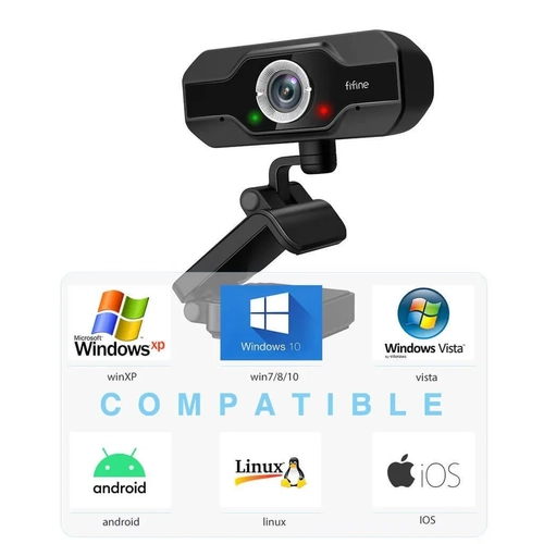 Fifine K432 USB 1080p HD Yaync - PC - OBS - Zoom - Skype - Bilgisayar Kameras