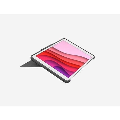 Logitech Combo Touch pad 10.2 n 7. Ve 8.Nesil le Uyumlu ok Ynl Klavyeli Kilif-Gri 920-009995