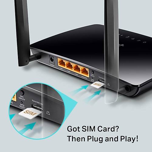 TP-LINK MR150 300MBPS N 4G LTE ROUTER(SIM KART TAKILABLR)