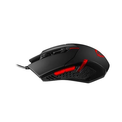 MSI GG INTERCEPTOR DS B1 GAMING MOUSE 1.600 DPI OPTIK SENSOR KIRMIZI LED DEGISTIRILEBILIR AGIRLIK ALTIN KAPLAMA USB BAGLANTI OYUNCU FARESI