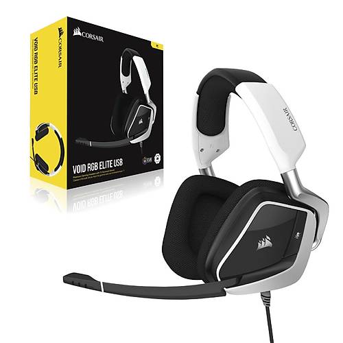 Corsair Ca-9011204-Eu Void Elite Rgb 7.1 Usb Oyuncu Kulakligi Beyaz