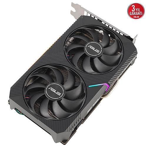 Asus Radeon Dual-Rx6500Xt-O4G 4Gb Gddr6 64Bit 2820Mhz Oc 1XHdmi 1Xdp Ekran Karti