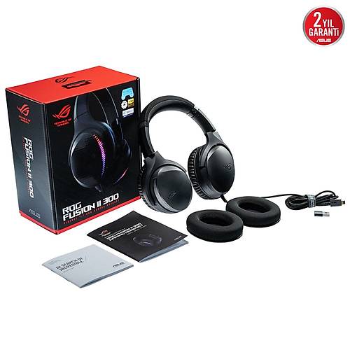 Asus Rog Fusion II 300 RGB 7.1 Surround Gaming Kablolu Kulaklk ROG-FUSION-II-300