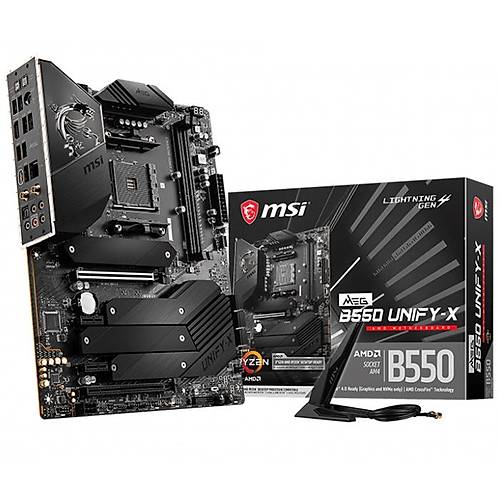 MSI MEG B550 UNIFY-X DDR4 5800MHz (OC) HDMI 4xM.2 USB3.2 Wi-Fi ATX AM4