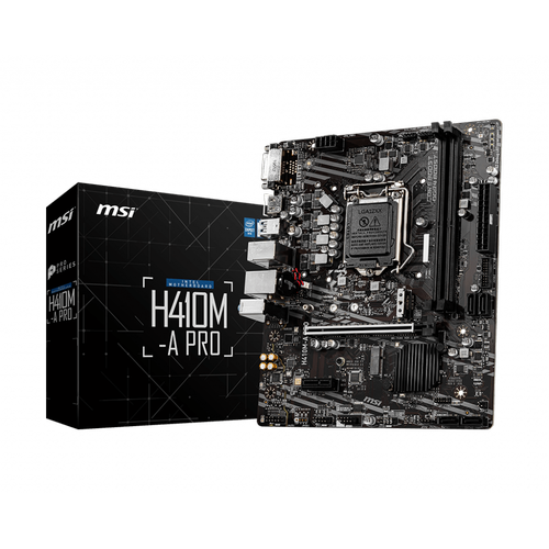 MSI H410M-A PRO SOKET 1200 DDR4 2933 DVI HDMI MATX