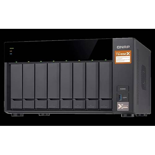 QNAP TS-832X 8 YUVALI NAS DEPOLAMA NTES(2GB)
