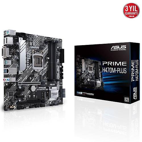 ASUS PRIME H470M-PLUS 2933 DDR4 HDMI DP DVI 1200P