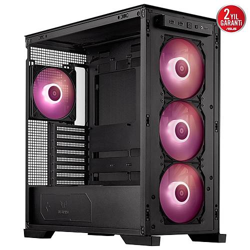 Asus Tuf Gaming GT302 ARGB Tempered Glass USB 3.2 Type-C E-ATX Mid Tower Siyah Kasa