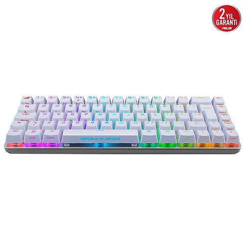 Asus Rog Falchion Ace NX Red Switch RGB Mekanik Beyaz Gaming Klavye ROG-FALCHION-ACE-WHITE