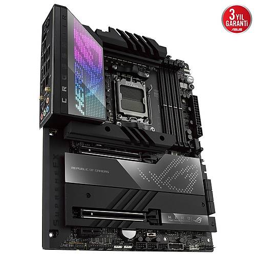 Asus Rog Crosshair X670E Hero 6400mhz(OC) M.2 DDR5 AM5 ATX Anakart