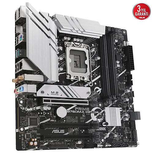 Asus Prime B760M-A D4 WIFI DDR4 5333mhz(OC) RGB M.2 mATX 1700p Anakart