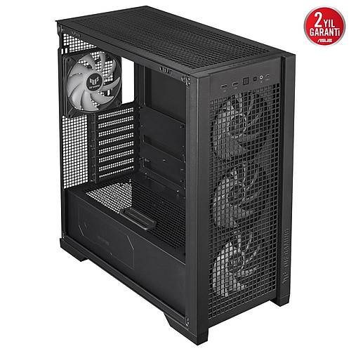 Asus Tuf Gaming GT302 ARGB Tempered Glass USB 3.2 Type-C E-ATX Mid Tower Siyah Kasa