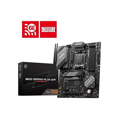 MSI B650 GAMING PLUS WIFI  AM5 SOKET DDR5 6000 HDMI DP M.2 ATX