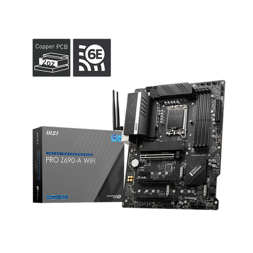 MSI PRO Z690-A WIFI 6400Mhz(OC) DDR5 HDMI DP M.2 ATX 1700p