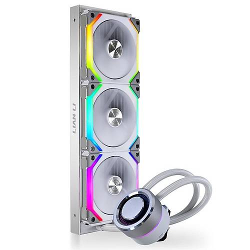 Lian Li Galahad AIO 360 UNI Fan SL Edition White 360mm RGB Beyaz lemci Sv Soutucu
