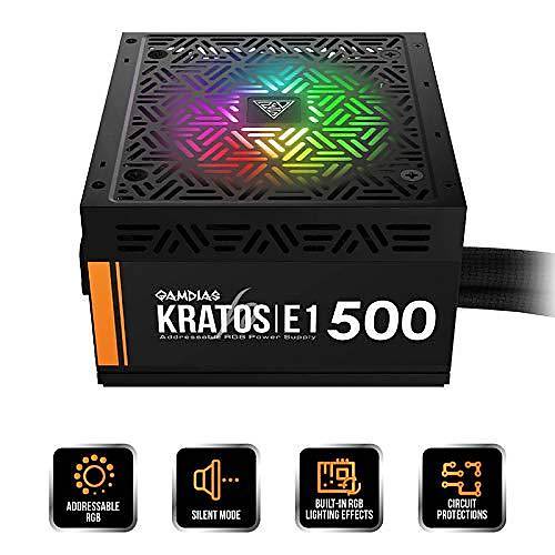 GAMDIAS KRATOS E1-500 500W RGB GAMING PSU