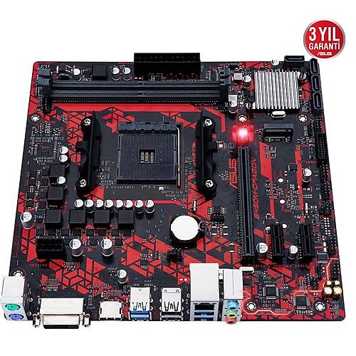 ASUS B450M DRAGON DDR4 4400(OC) DVI-D HDMI M.2 AM4 