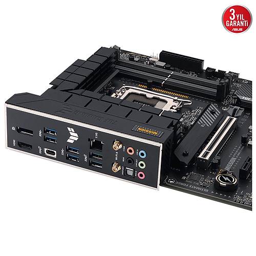 ASUS TUF GAMING H770-PRO WIFI Intel H770 LGA1700 DDR5 7200 DP HDMI 4x M2 USB3.2 AX WiFi + BT AURA RGB 2.5Gbit LAN ATX 128GBa kadar ram destei ASUS 5X TUF PROTECTION III
