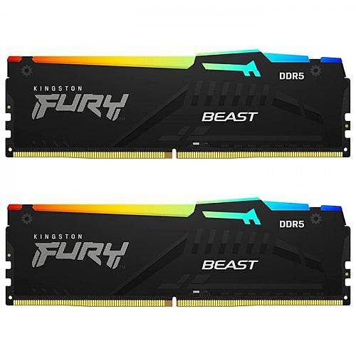 Kingston 32GB(2x16) Fury Beast RGB 6000mhz CL36 DDR5 Ram KF560C36BBEAK2-32