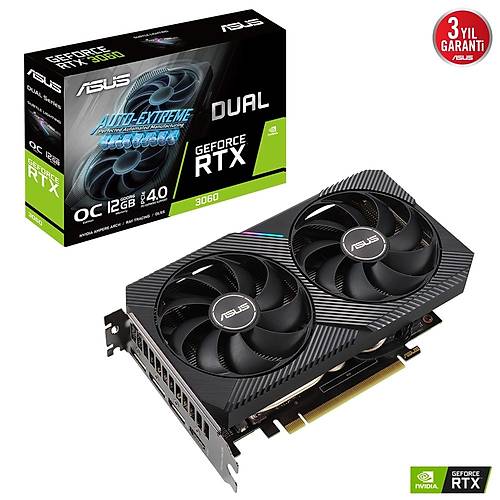ASUS DUAL-RTX3060-O12G-V2 12GB GDDR6 HDMI DP 192BT 