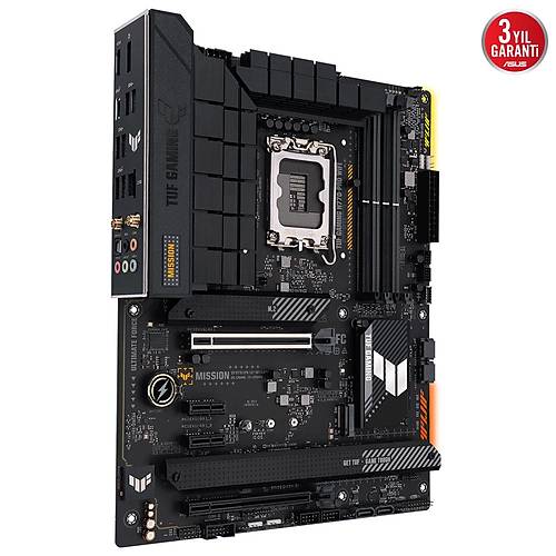 ASUS TUF GAMING H770-PRO WIFI Intel H770 LGA1700 DDR5 7200 DP HDMI 4x M2 USB3.2 AX WiFi + BT AURA RGB 2.5Gbit LAN ATX 128GBa kadar ram destei ASUS 5X TUF PROTECTION III