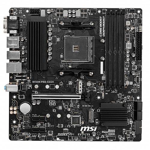MSI B550M PRO-VDH Wi-Fi DDR4 4400(OC) HDMI mATX AM4