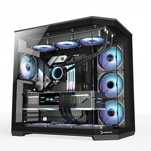 GamePower WarCry Edge 1x Black Fan Type-C Gaming Kasa