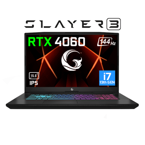 GG Slayer3 7-4060 C3 Intel Core i7-13700H 64GB 1TB RTX4060 15.6'' Full HD IPS 144Hz FreeDOS Gaming Notebook + Çanta