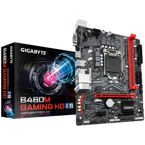 GIGABYTE B460M GAMING HD DDR4 2933MHz VGA HDMI M.2 USB 3.2 mATX 1200p