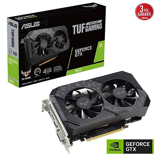 ASUS TUF-GTX1650-4GD6-P-V2-GAMING 4GB GDDR6 HDMI DVI 128BT 