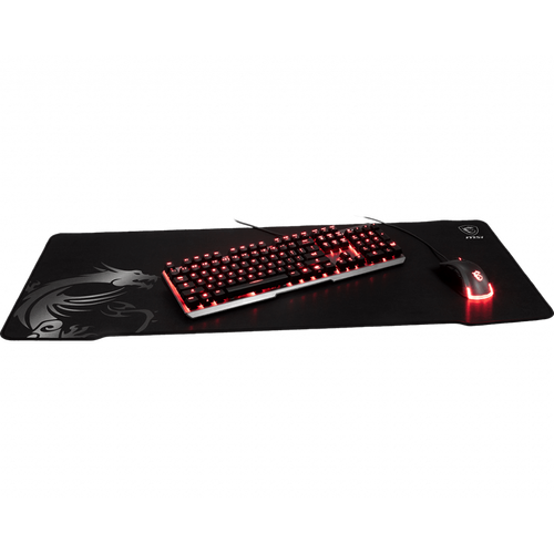 MSI GG AGILITY GD70 GAMING MOUSEPAD 90X40CM 3 MM KAYMAZ KAUCUK TABAN IPEKSI YUZEY OYUNCU FARE ALTLIGI