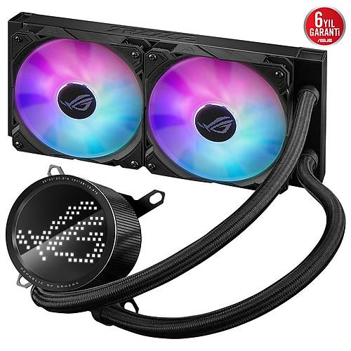 Asus Rog Ryuo III 240 ARGB Anime Matrix Led 240mm INTEL/AMD Uyumlu Sv Soutucu ROG-RYUO-III-240