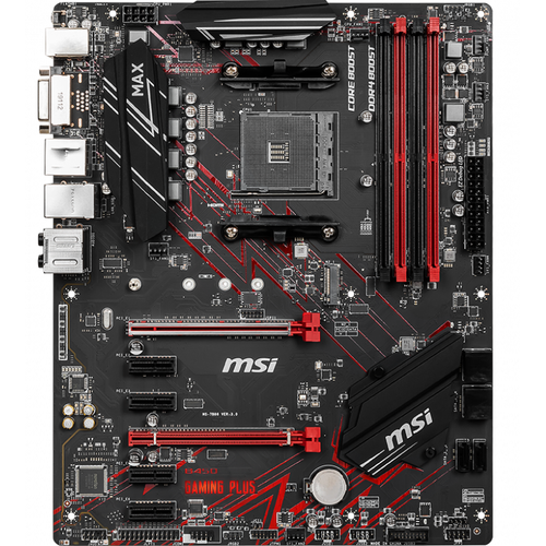 MSI B450 GAMING PLUS MAX AM4 DDR4 3466(OC)DVI HDMI USB3.2 ATX