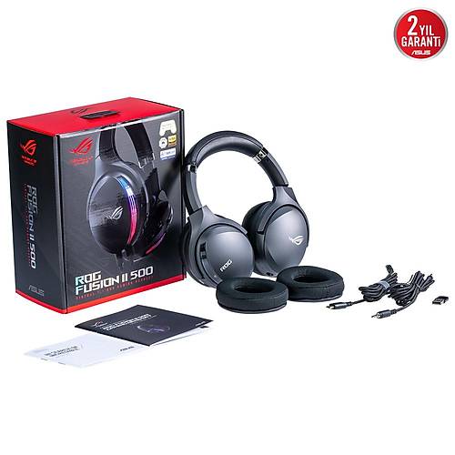 Asus ROG Fusion II 500 RGB 7.1 Surround Gaming Kablolu Kulaklk ROG-FUSION-II-500