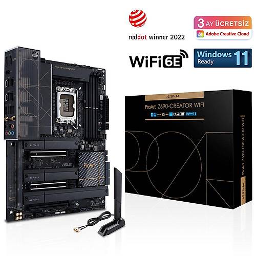 ASUS PROART Z690-CREATOR WIFI DDR5 6000Mhz(OC) HDMI M.2 ATX 1700p