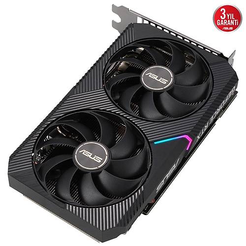ASUS GeForce DUAL RTX 3060 Ti MIN OC 8GB GDDR6 256Bit DX12 Nvidia Ekran Kart (DUAL-RTX3060TI-O8G-MINI-V2)