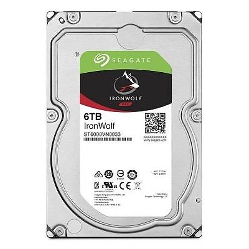 6TB SEAGATE IRONWOLF 7200RPM 256MB NAS ST6000VN0033