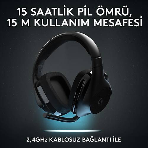 LOGTECH G G533 7.1 KABLOSUZ SURROUND SES OYUNCU KULAKLII 981-000634