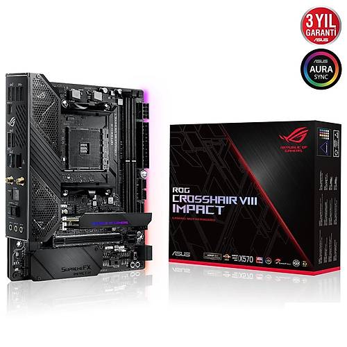ASUS ROG CROSSHAIR VIII IMPACT X570 DDR4 4800(O.C)/2133Mhz mDTX AM4