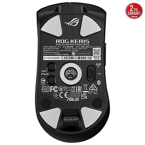 Asus Rog Keris Wireless Aimpoint Black 36.000 Dpi Oyuncu Mouse ROG-KERIS-AIMPOINT