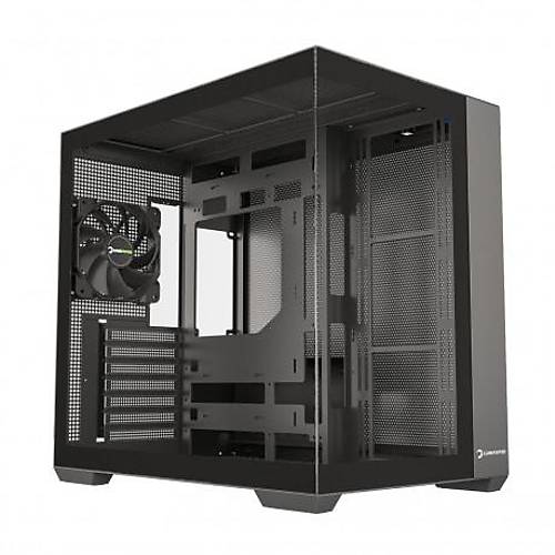 GamePower Warcry Prism 1x12Cm Siyah Fan Cam ATX Gaming Kasa