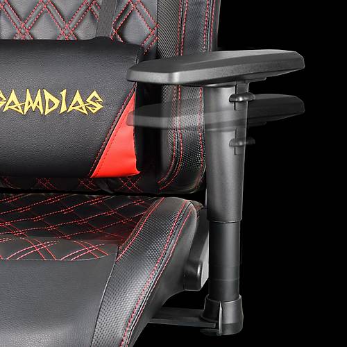 GAMDIAS APHRODITE EF1 Ergonomik Tasarm 2D Siyah Oyuncu Koltuu