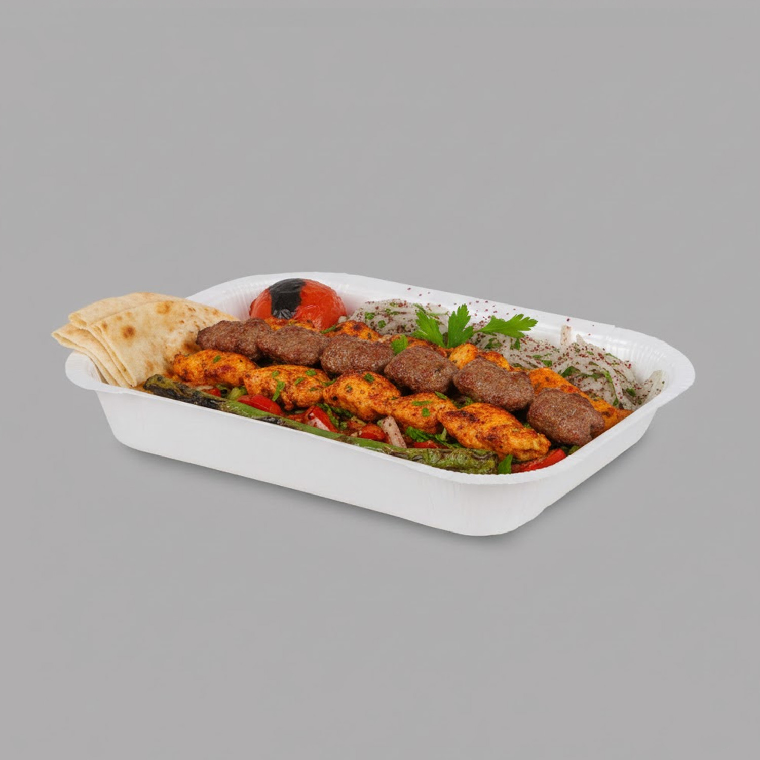 Makpack 1,5 Porsiyon Karton Kebap Kabı 600 Adet 264x195 mm KT-08