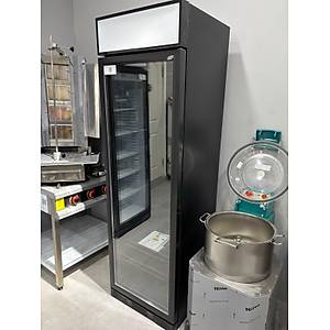 Dikey Tek Kap�l� Kanopili �i�e So�utucu Dolap 352 Litre Siyah