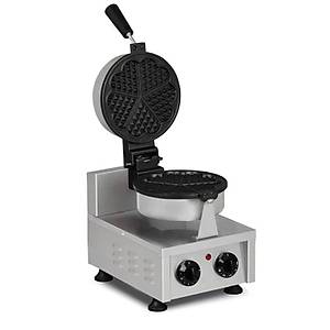 Omake Zamanlay�c�l� Tekli �i�ek Waffle Makinesi 17 Cm Elektrikli  Omk.WFL11.E12.0201.Z5F