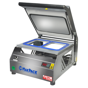 Makpack 2 Li Tabak Kapatma Makinesi Paslanmaz1-2-3-4-6 B�lmeli Yemek Paketleme
