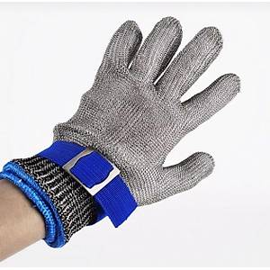 Akse Kesilmez �elik Eldiven Paslanmaz �elik Tel Has�r �rg� Kasap Kesim Eldiveni