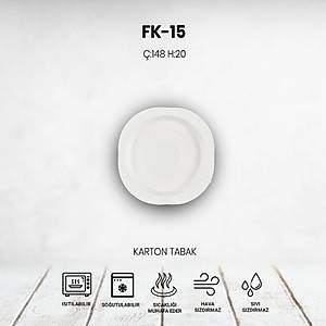 FK-15 TEK PORS�YON KARTON TABAK YEMEK KABI 148x20mm