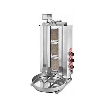 Osimo 3 Radyanl� D�ner Oca�� Do�algazl� ve Lpg Li �stten Motorlu 47x64x118 Cm