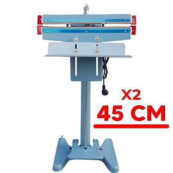 Pfs-450x2 Pedallı Ayak Basmalı 45 Cm Poşet Ağzı Kapama Yapıştırma Makinesi